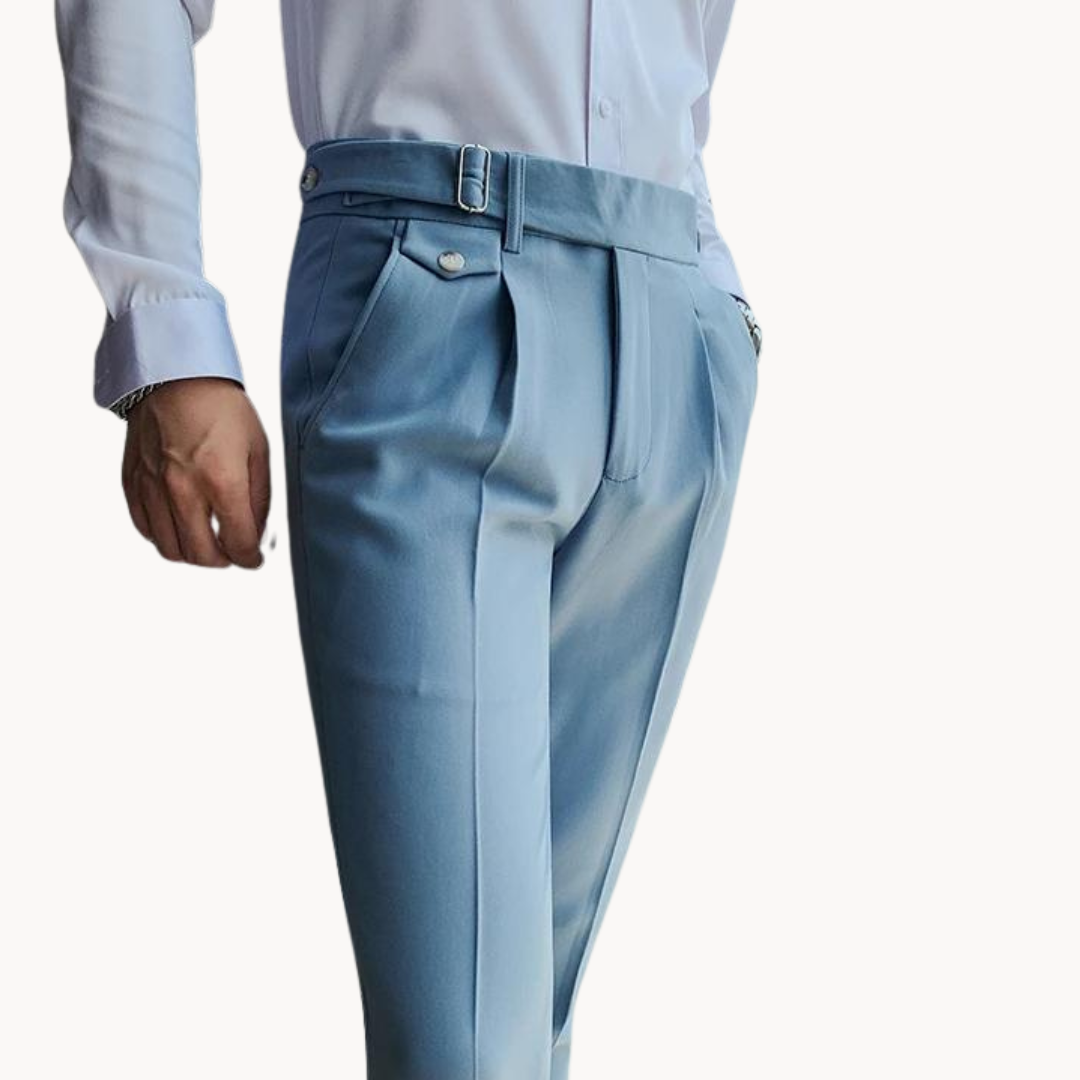 Pantalon plissé, design élégant
