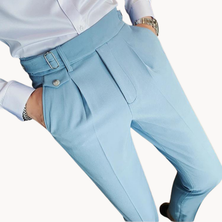 Pantalon plissé, design élégant