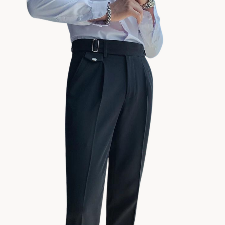 Pantalon plissé, design élégant