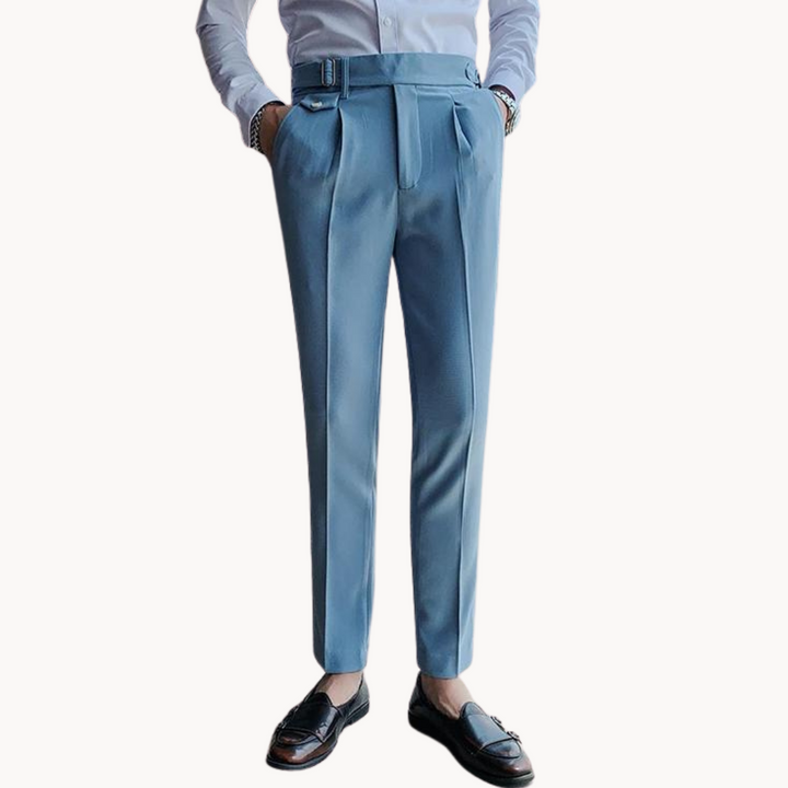 Pantalon plissé, design élégant