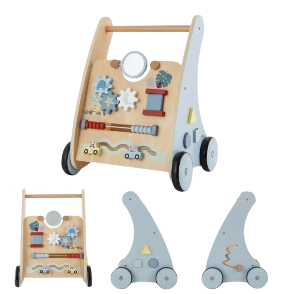 Trotteur en Bois Pour Bébé | Tableau d'Activités