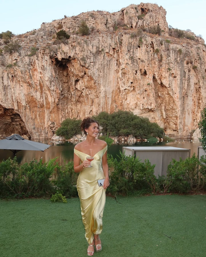 Robe Maxi Élégante Sans Dos pour Femmes