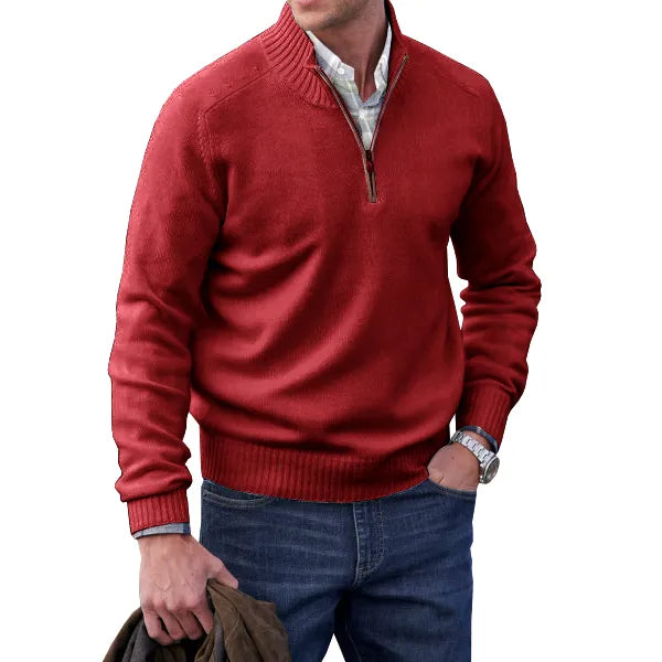 Men's Soft Zip-Up Sweater | Stylish Comfort