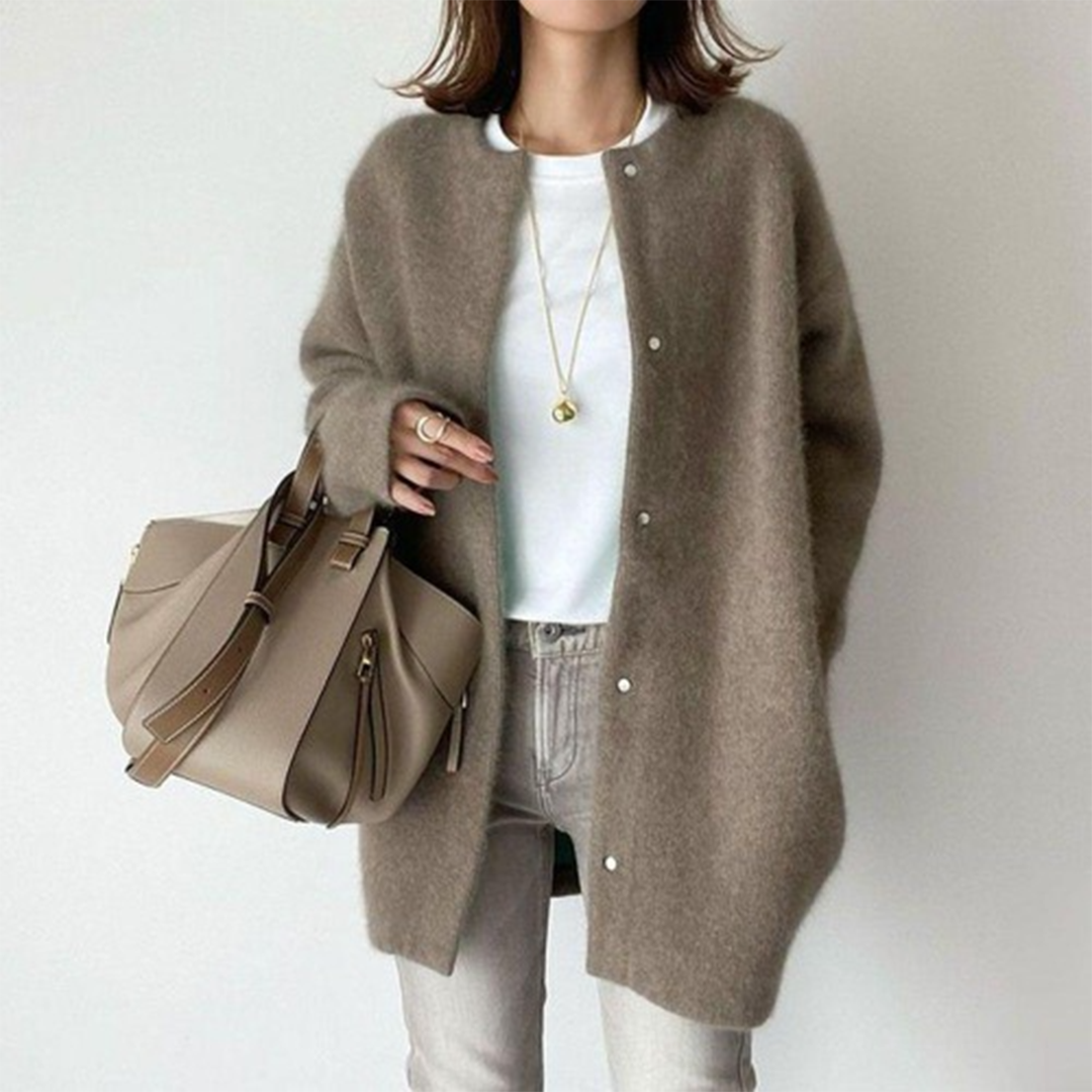 Amelia | Cardigan Alpaga sophistiqué