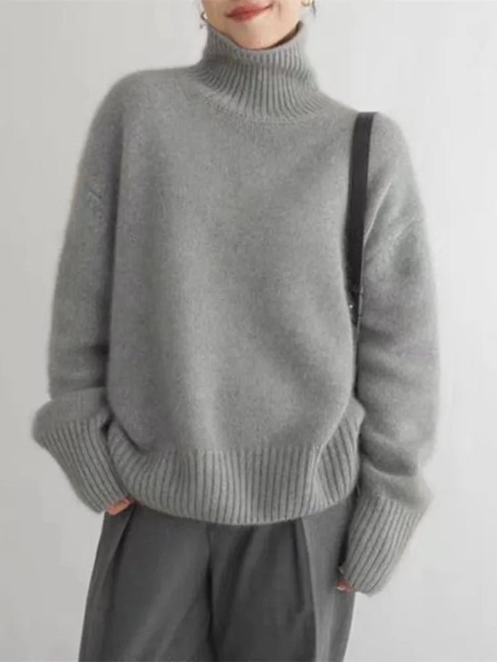 Pull Femme Col Roulé Doux | Élégant & Confortable