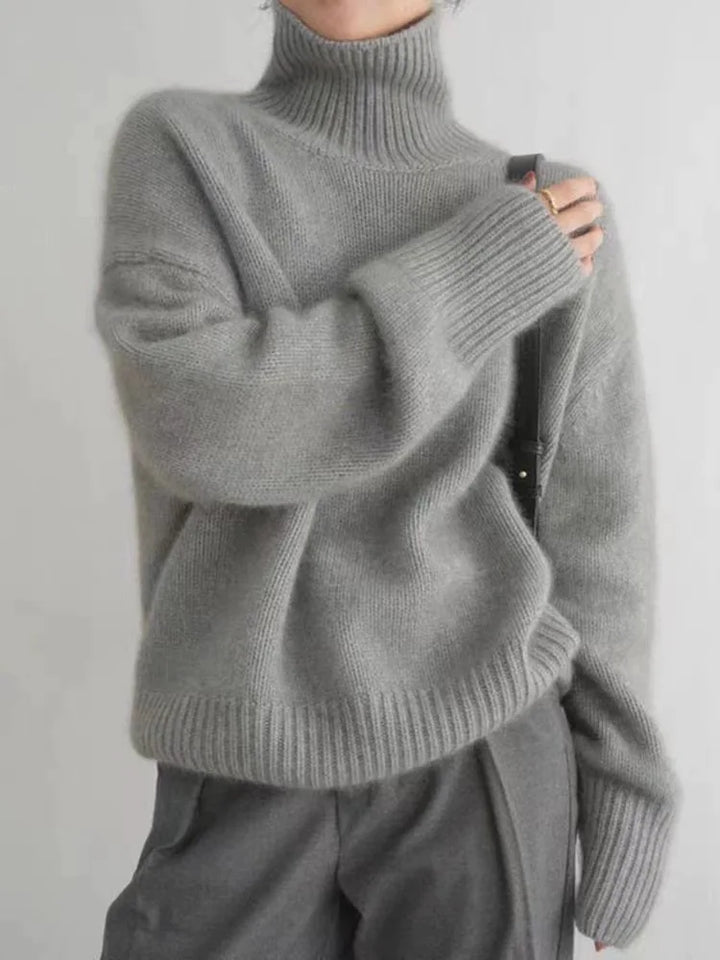 Pull Femme Col Roulé Doux | Élégant & Confortable