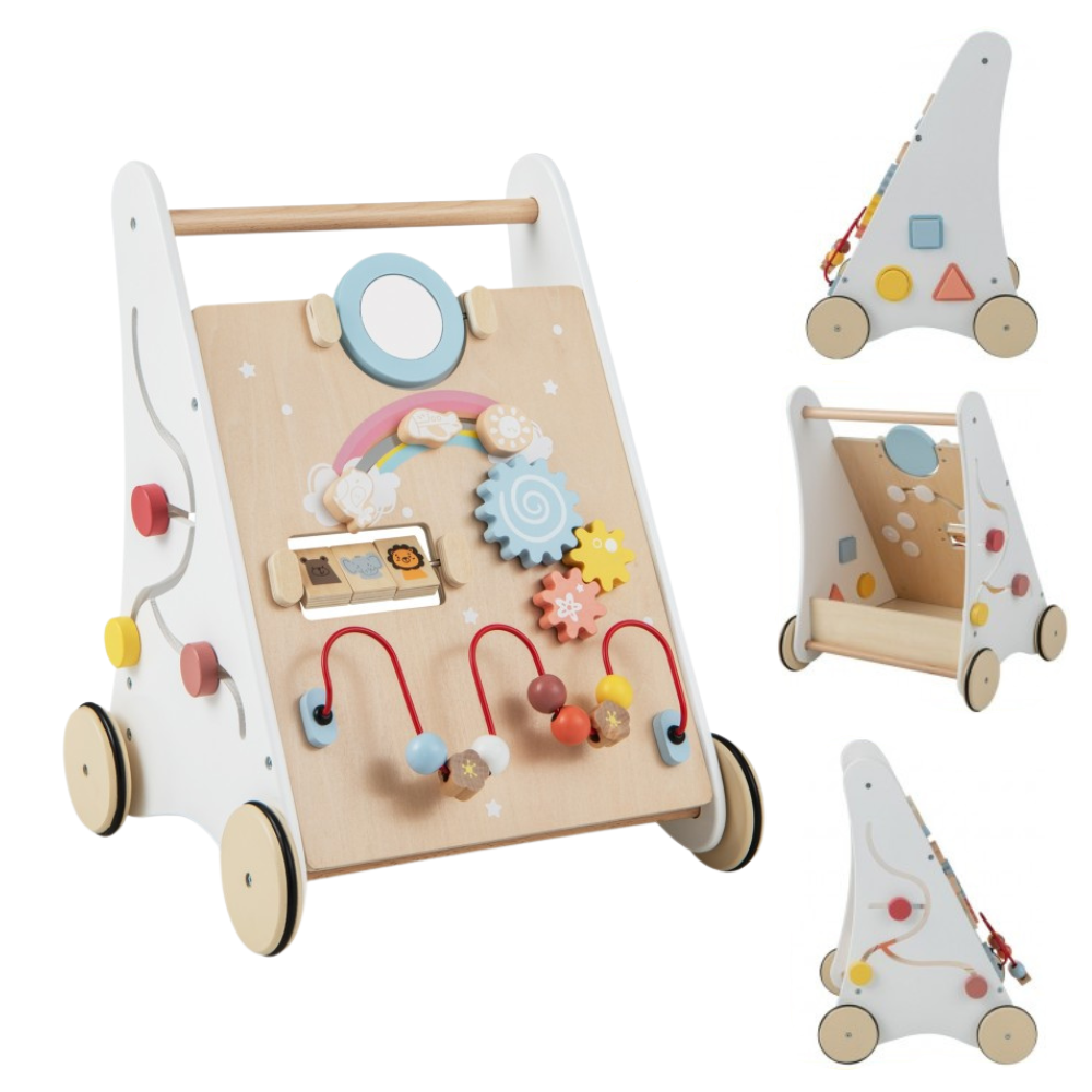Trotteur en Bois Pour Bébé | Tableau d'Activités