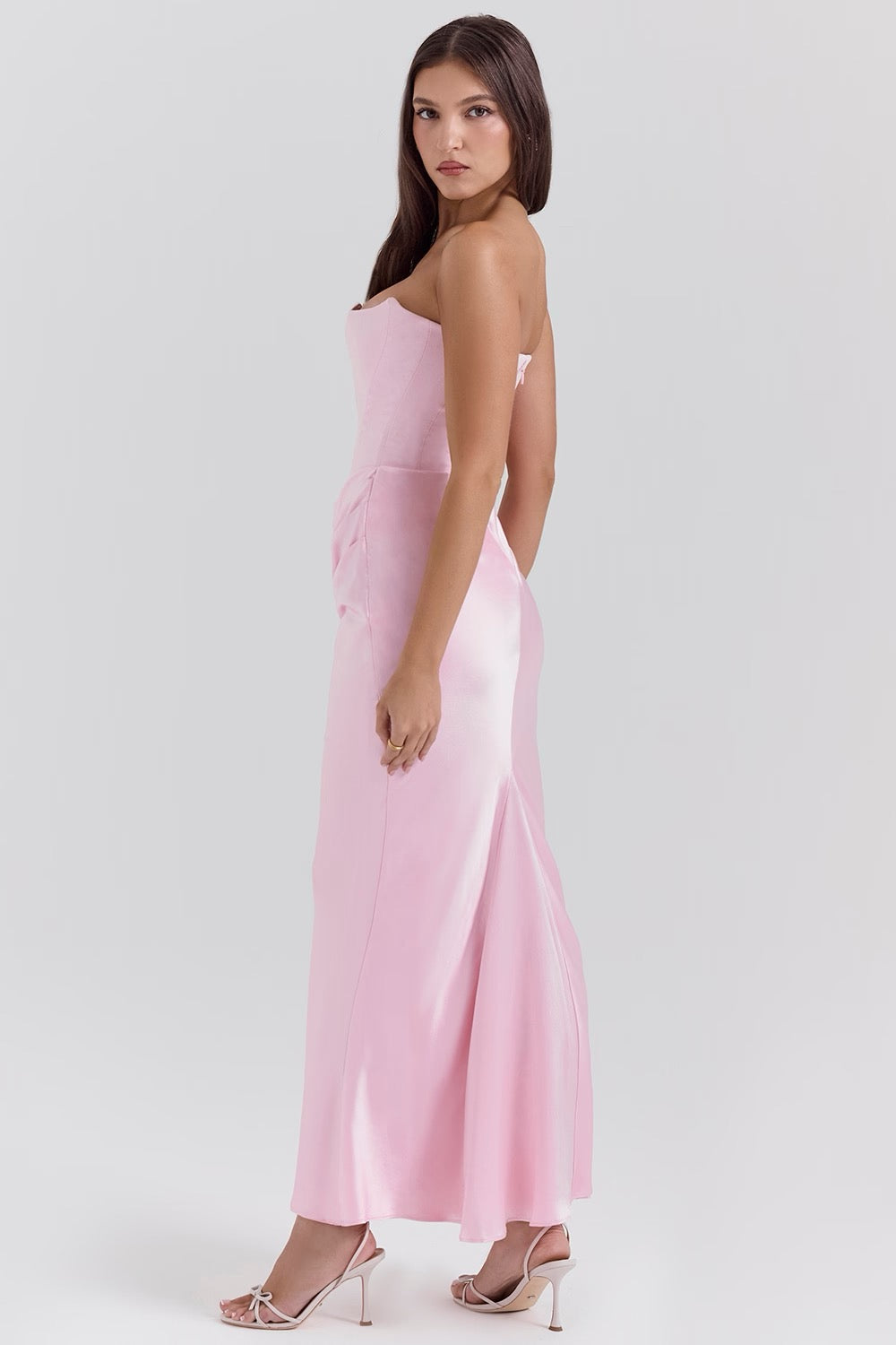 Robe Maxi Élegante Sans Bretelles pour Femmes