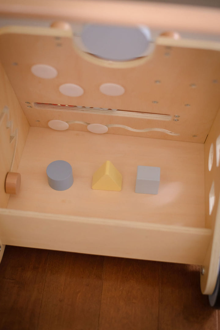 Trotteur en Bois Pour Bébé | Tableau d'Activités