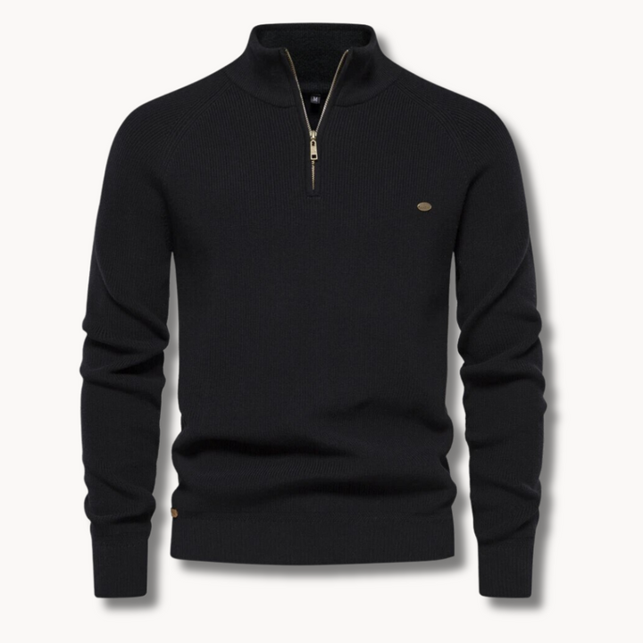 Pull Signature en mélange de coton, texturé