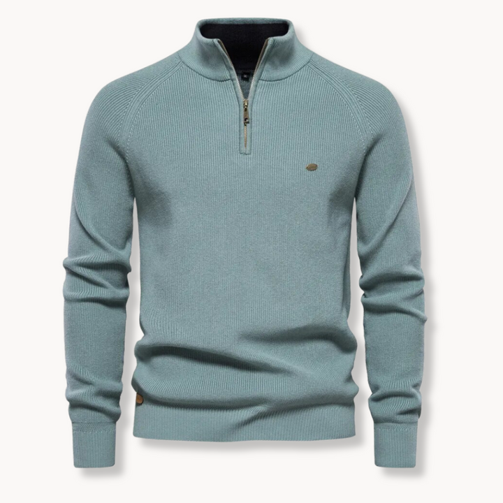 Pull Signature en mélange de coton, texturé