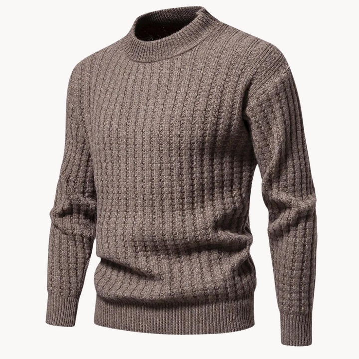 Pull décontracté à col rond, coupe confortable