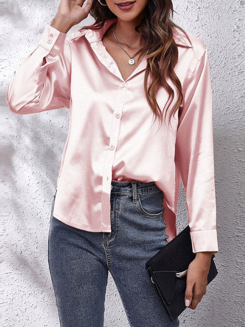 Women's Elegant Soft Blouse | Classic Long Sleeves