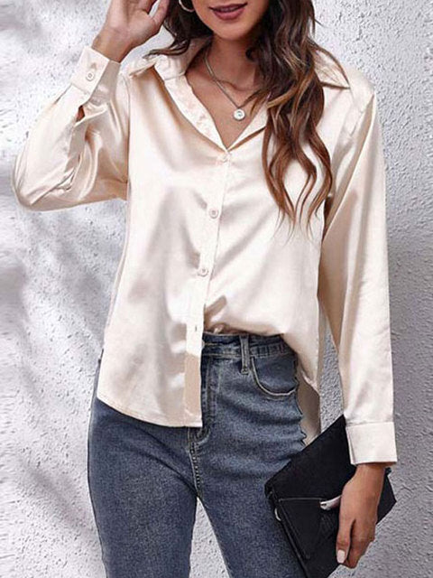 Women's Elegant Soft Blouse | Classic Long Sleeves