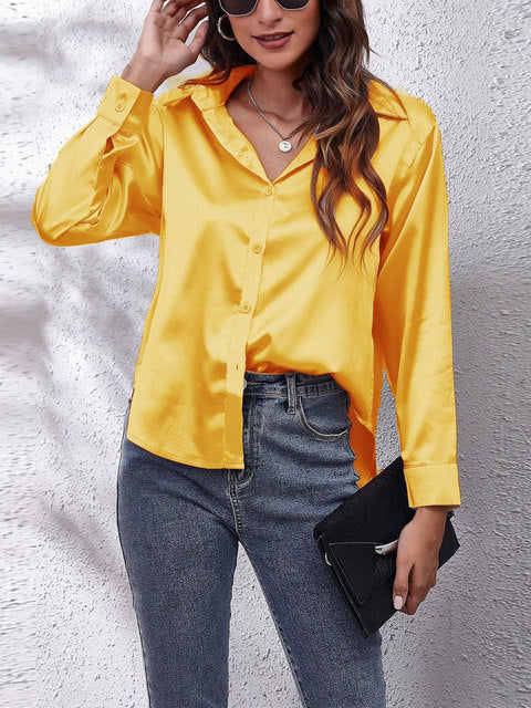 Women's Elegant Soft Blouse | Classic Long Sleeves