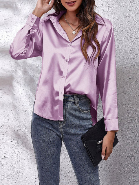 Women's Elegant Soft Blouse | Classic Long Sleeves