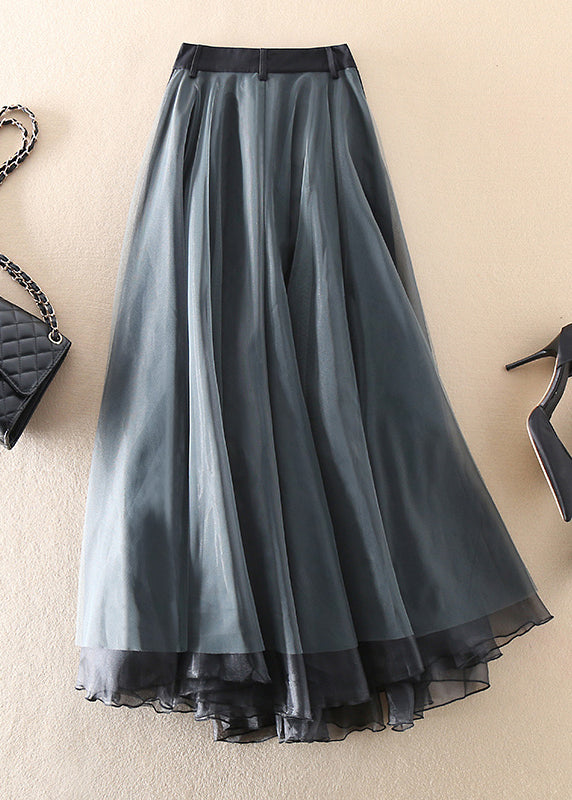 Jupe Élégante Patchwork pour Femme | Tulle Mi-Longue