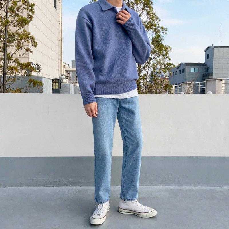 Polo en tricot boutonné, design élégant