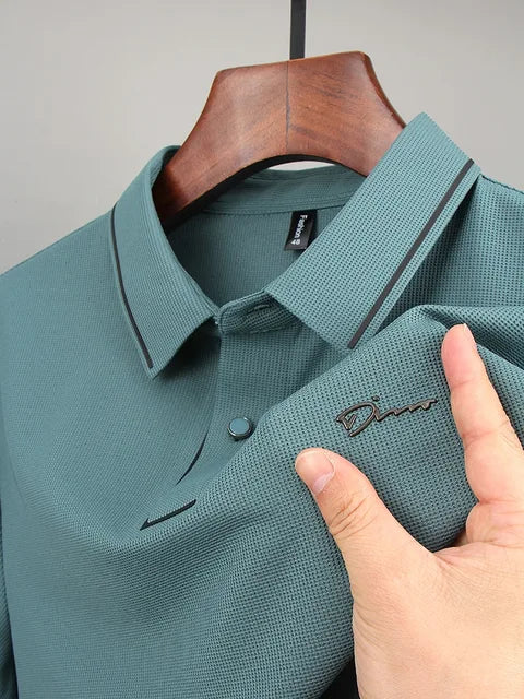 Polo Homme Luxe avec Détails Brillants | Manches Courtes & Élégant