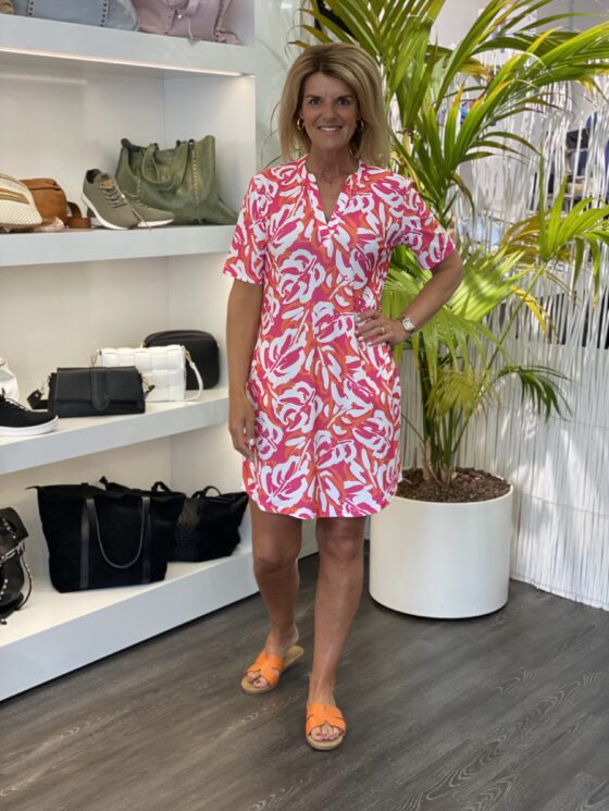Brielle | Robe Imprimée Décolleté en V
