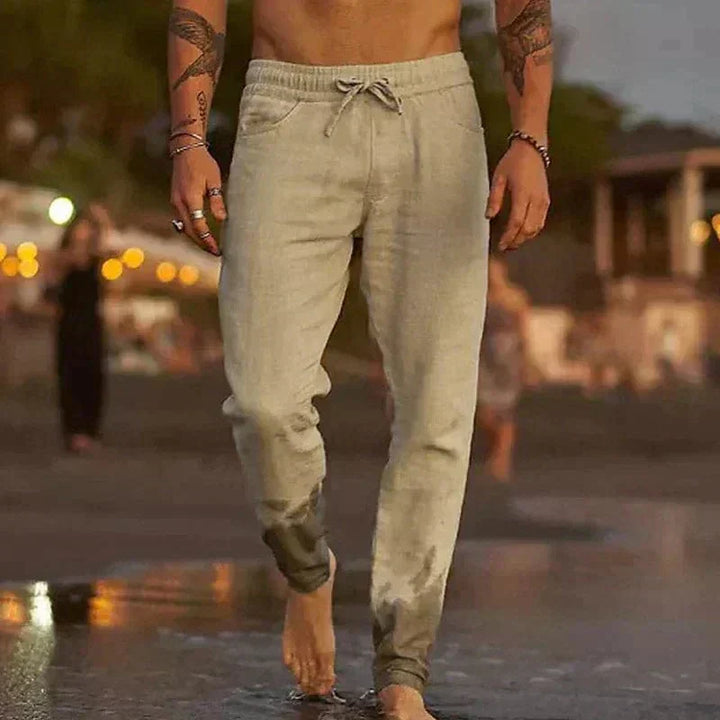Pantalon léger en lin pour homme | Respirant