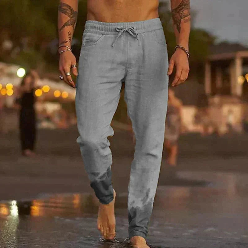 Pantalon léger en lin pour homme | Respirant