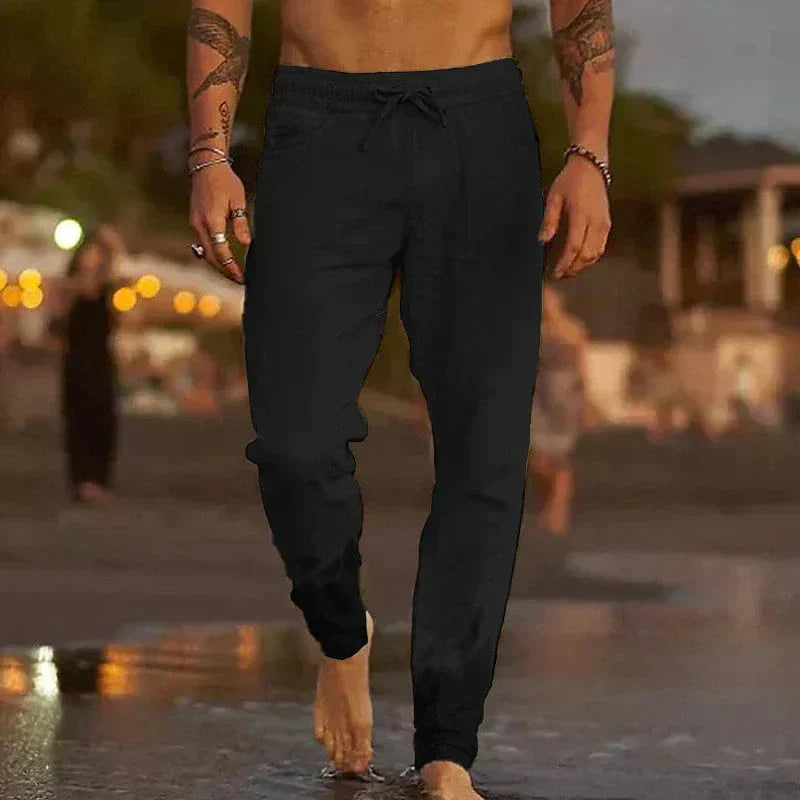 Pantalon léger en lin pour homme | Respirant