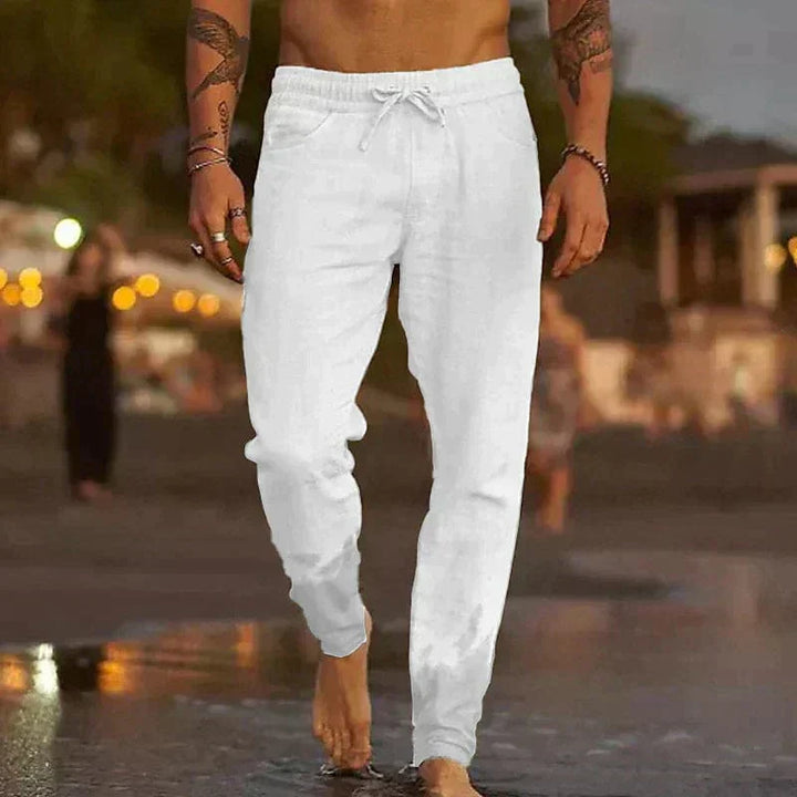 Pantalon léger en lin pour homme | Respirant