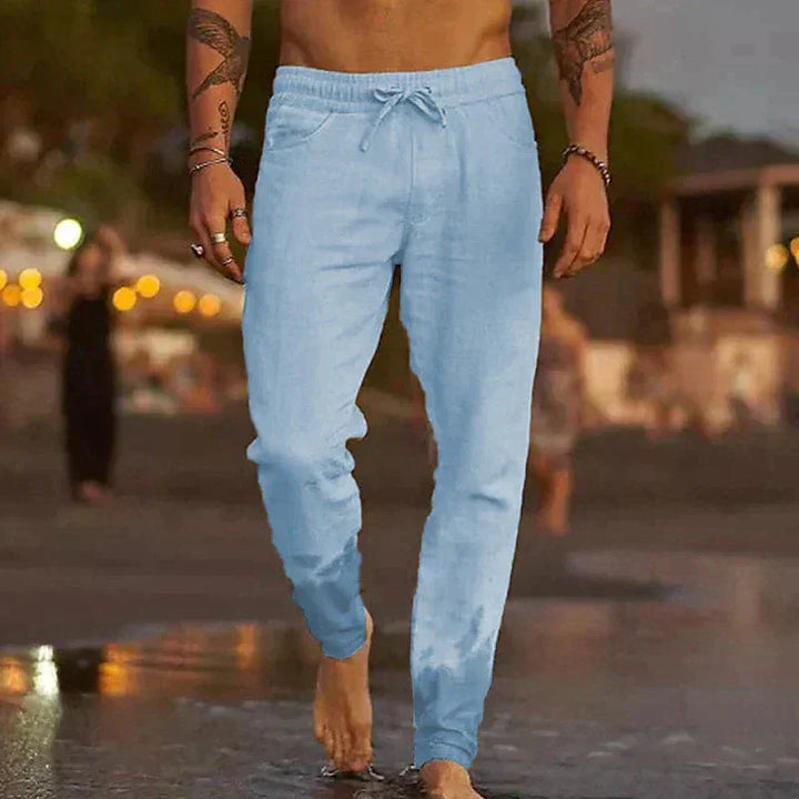Pantalon léger en lin pour homme | Respirant