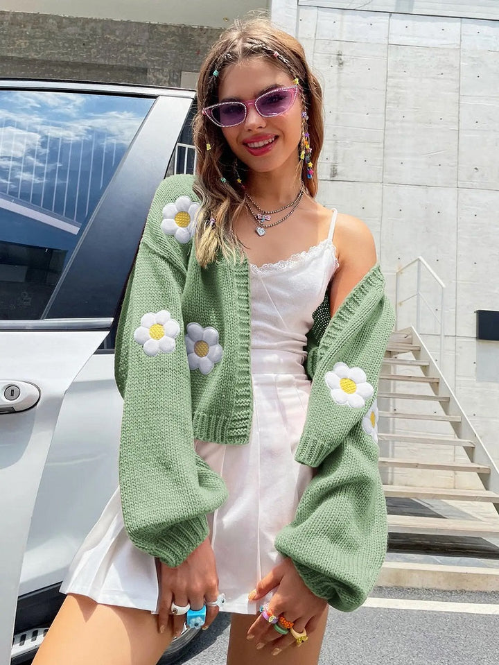 Women's Floral Knit Vest | Elegant &amp; Cozy