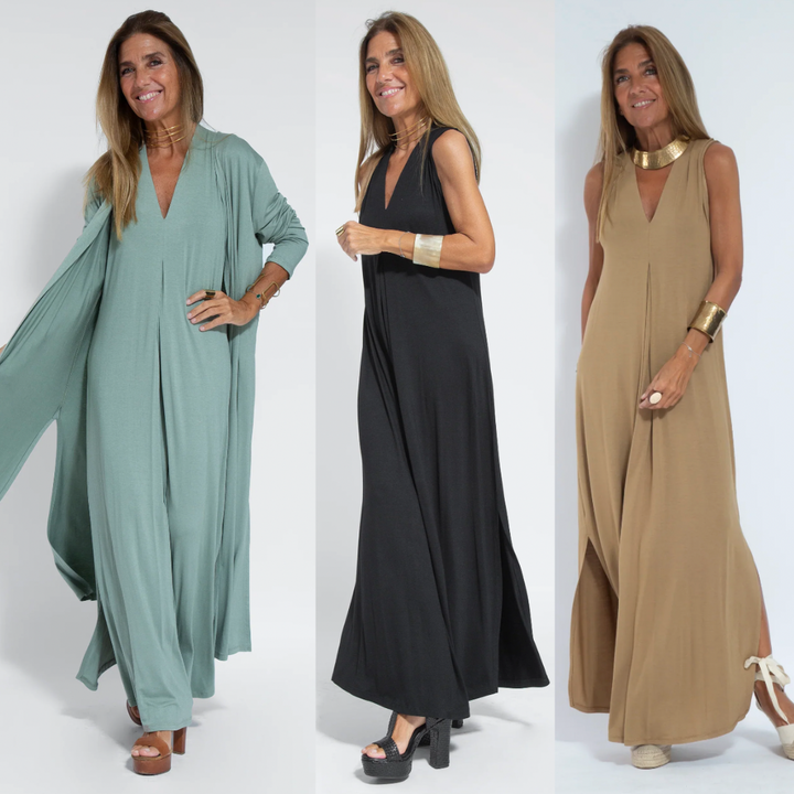 Robe Femme Élégante Longue Maxi | Silhouette Intemporelle