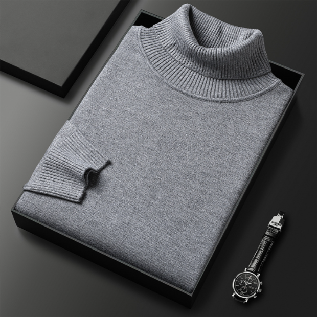 Men's Soft Turtleneck Sweater | Stylish Comfort