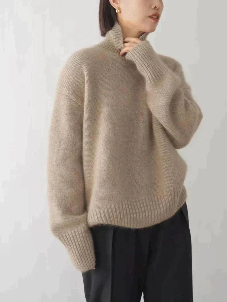 Pull Femme Col Roulé Doux | Élégant & Confortable