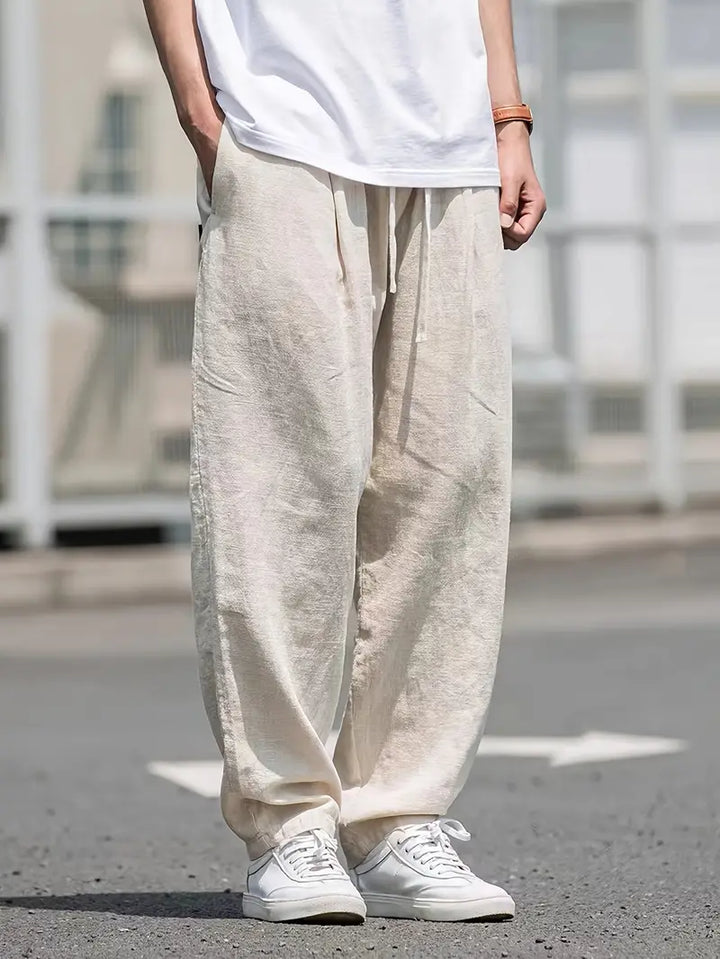 Pantalon Homme Large Respirant | Confort Décontracté
