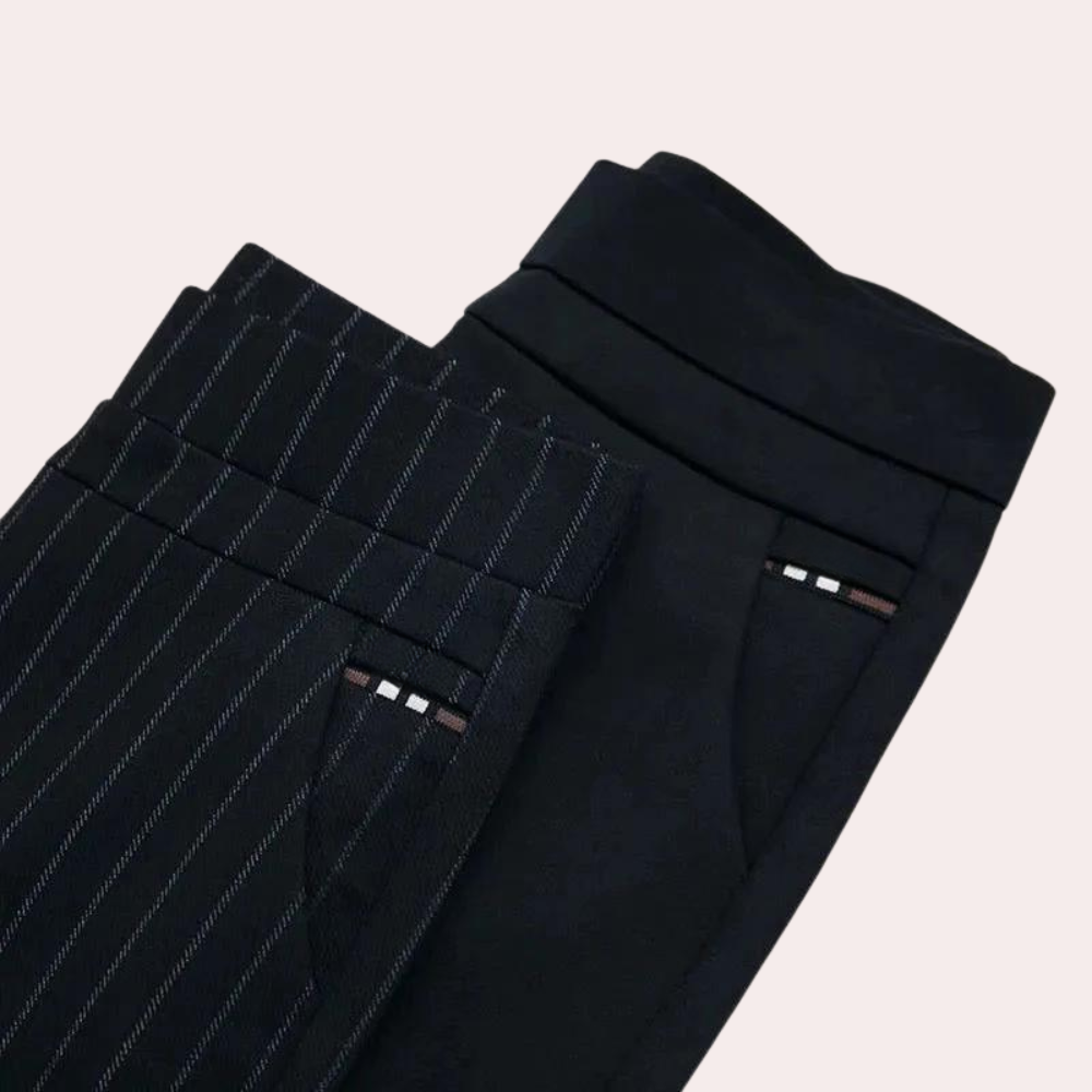 Pantalon Femme Taille Haute Extensible | Noir