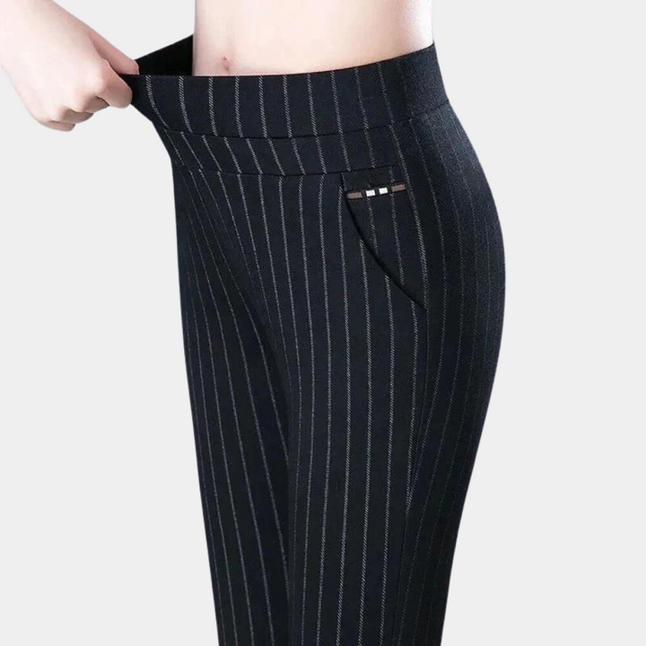 Pantalon Femme Taille Haute Extensible | Noir
