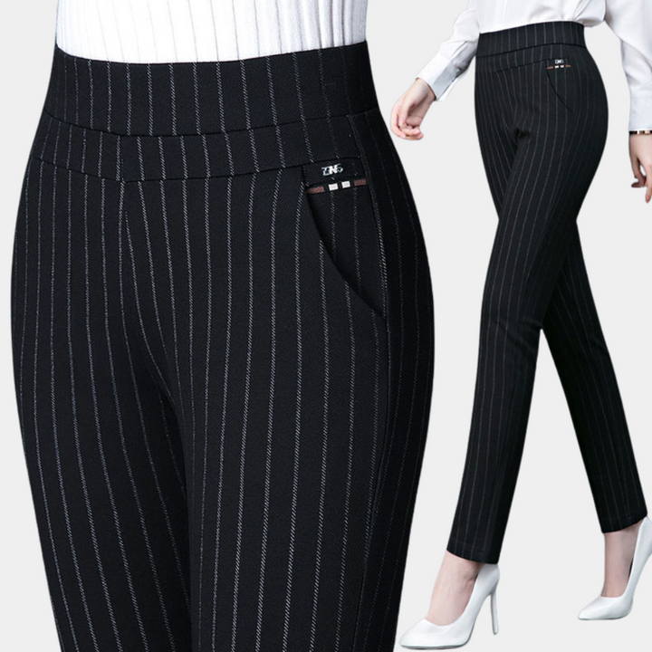 Pantalon Femme Taille Haute Extensible | Noir