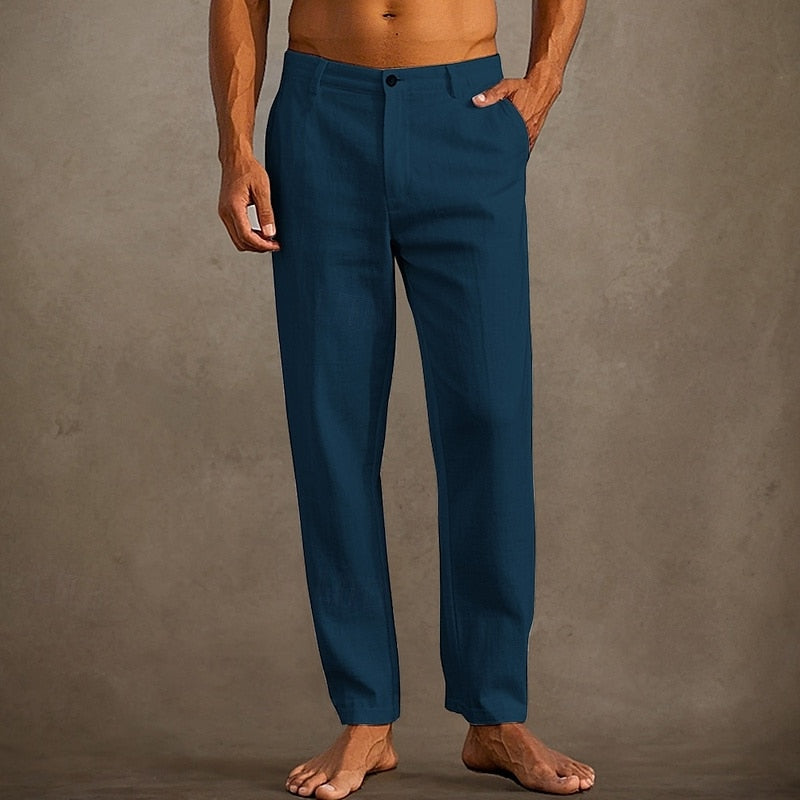Pantalon décontracté en lin pour homme | Confort estival