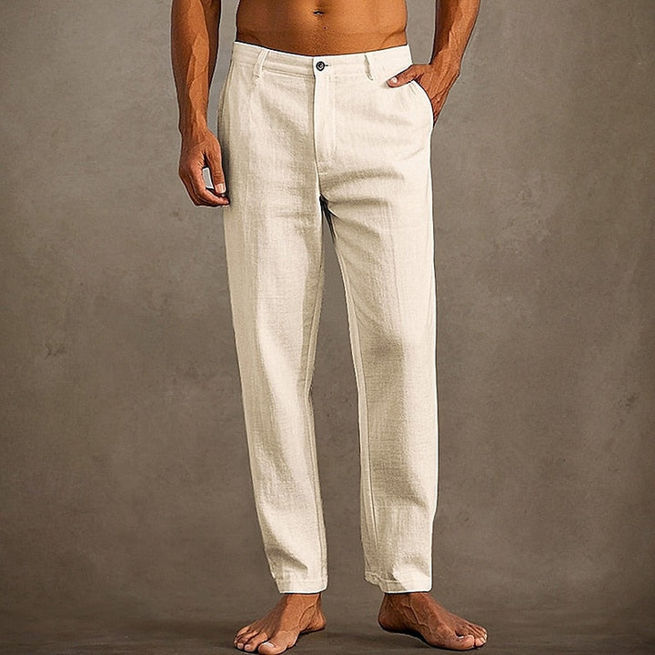 Pantalon décontracté en lin pour homme | Confort estival