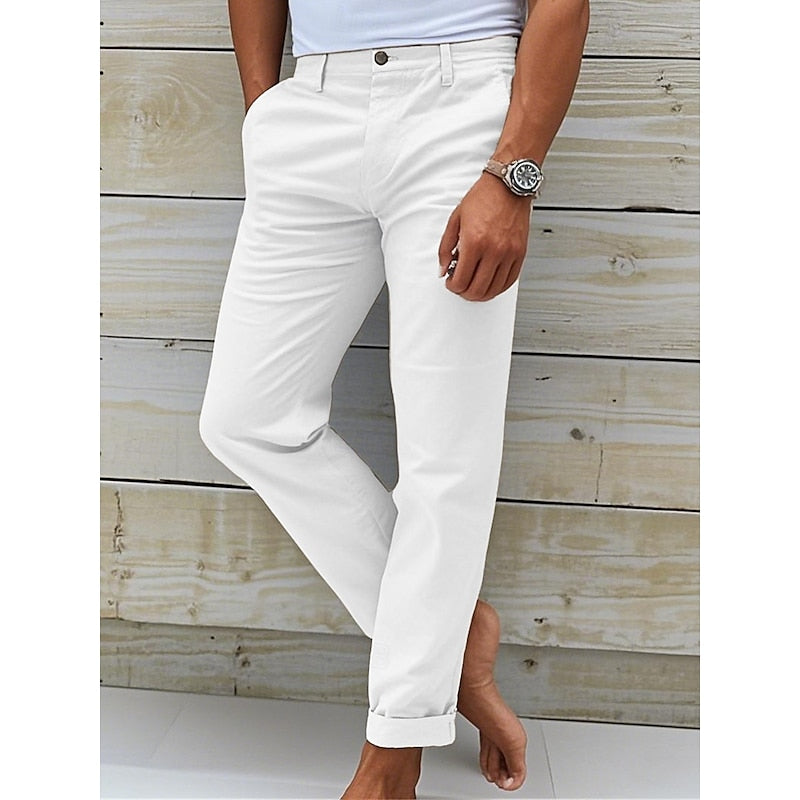 Pantalon chino élégant et polyvalent pour homme | Coupe classique