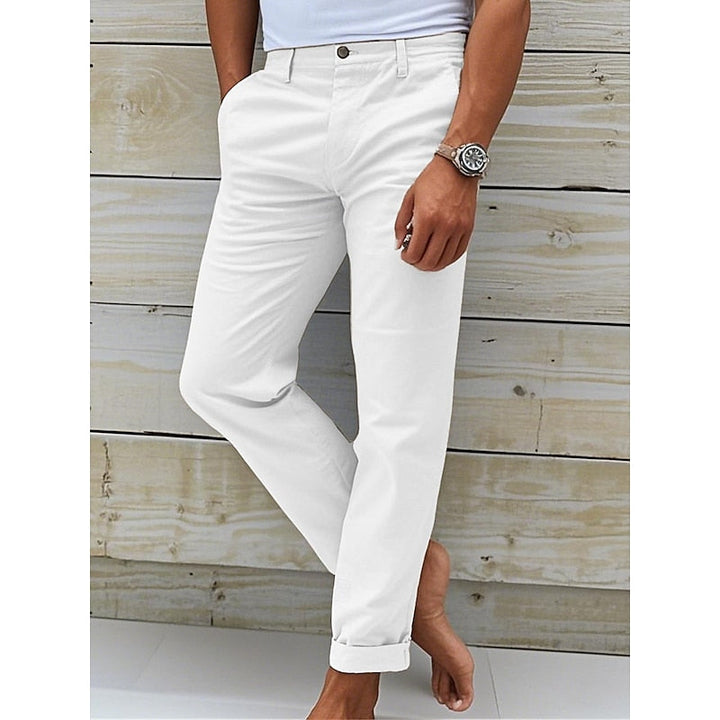 Pantalon chino élégant et polyvalent pour homme | Coupe classique