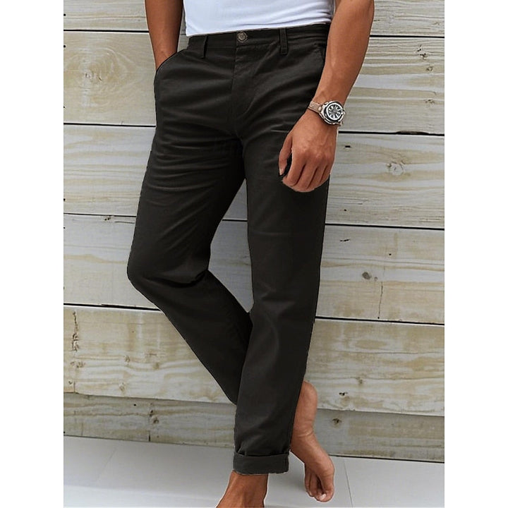 Pantalon chino élégant et polyvalent pour homme | Coupe classique