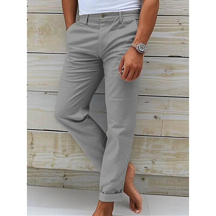 Pantalon chino élégant et polyvalent pour homme | Coupe classique