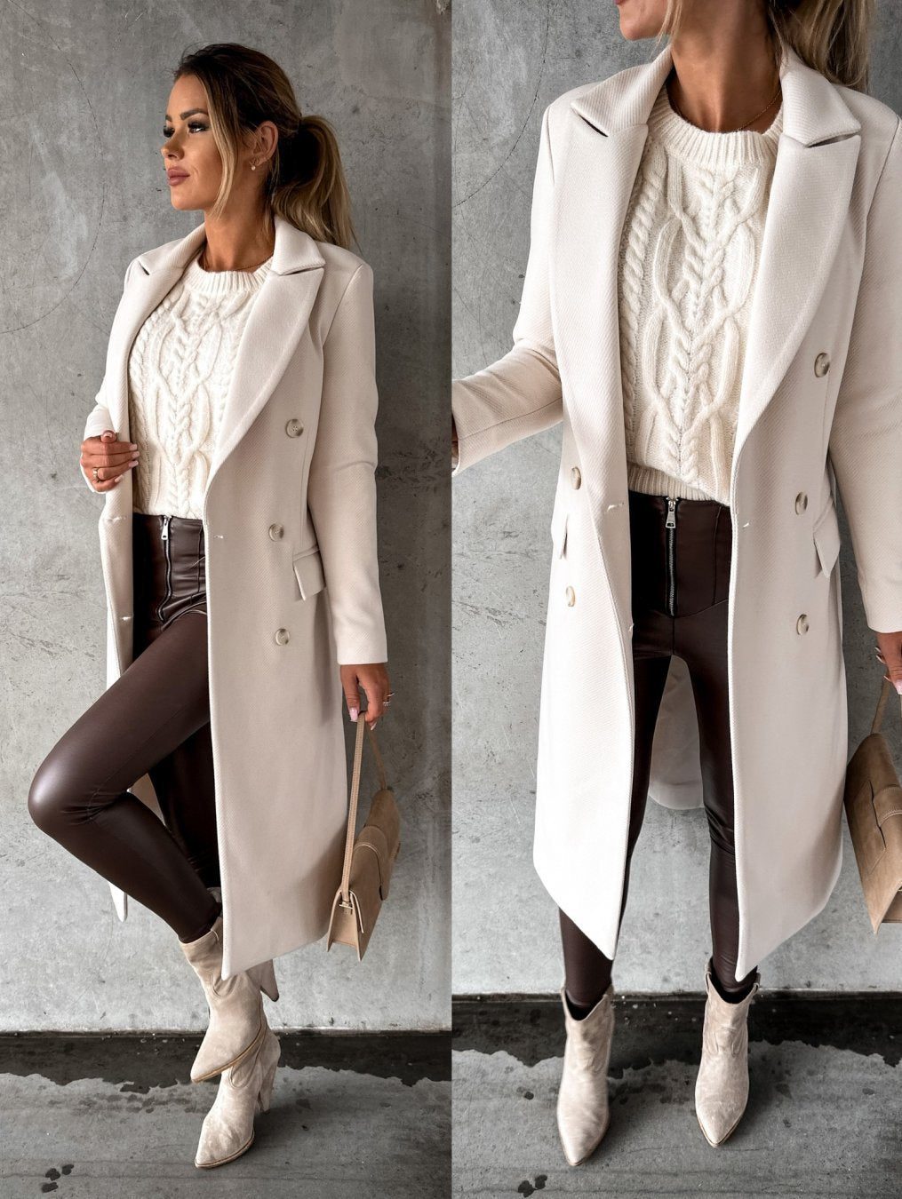 Manteau d'hiver long pour femme