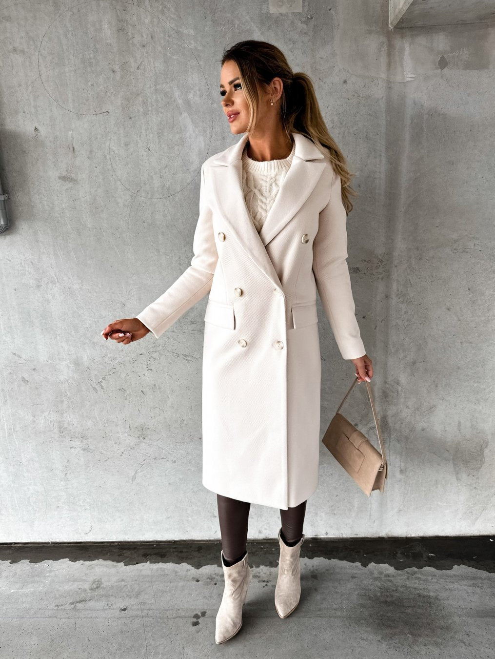 Manteau d'hiver long pour femme
