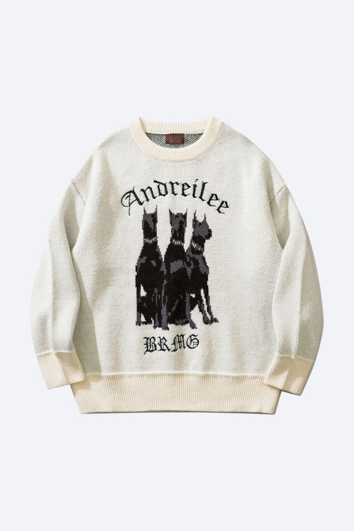 Men's Dog Pattern Sweater | Playful