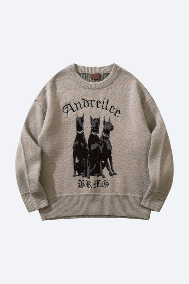 Men's Dog Pattern Sweater | Playful