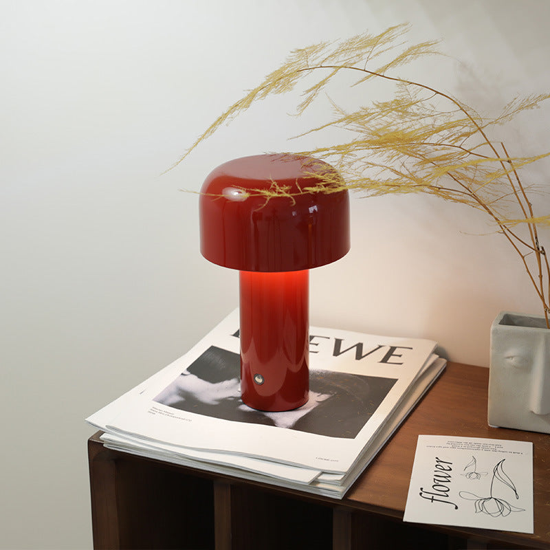 Lampe de table champignon sans fil, design italien