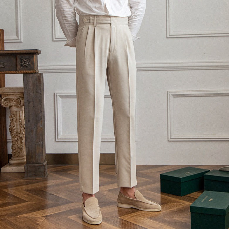 Pantalon décontracté essentiel, coupe polyvalente