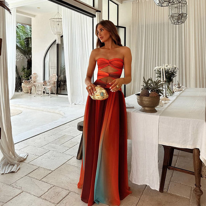 Robe Maxi Sans Manches pour Femmes | Fluide